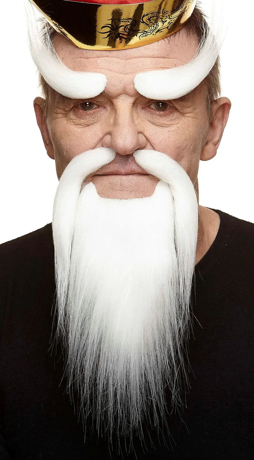 Bigote Blanco Fu Manchú con Barba y Cejas Barbas y Bigotes Viving